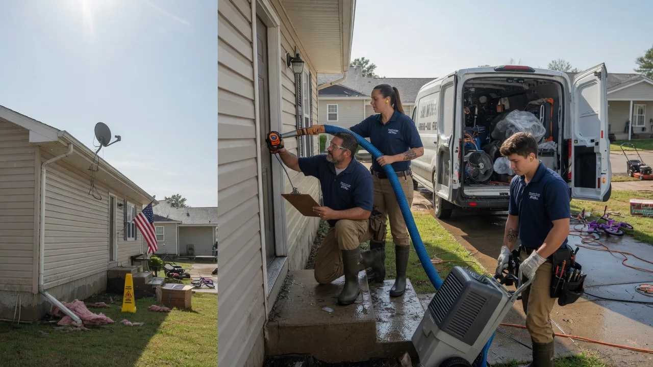 Ceiling Water Damage Restoration in Crescent, OK near me